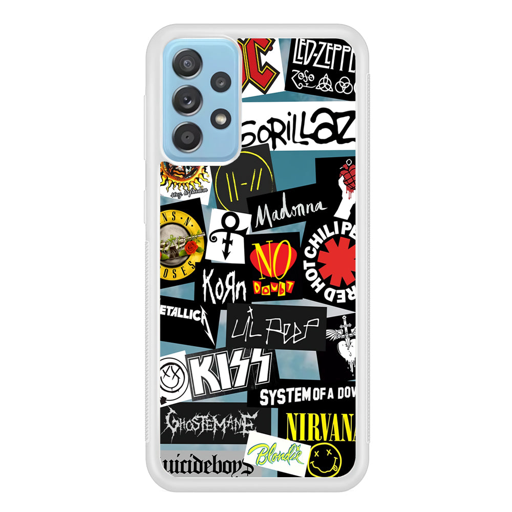 Rock's Band Famous Label Samsung Galaxy A52 Case