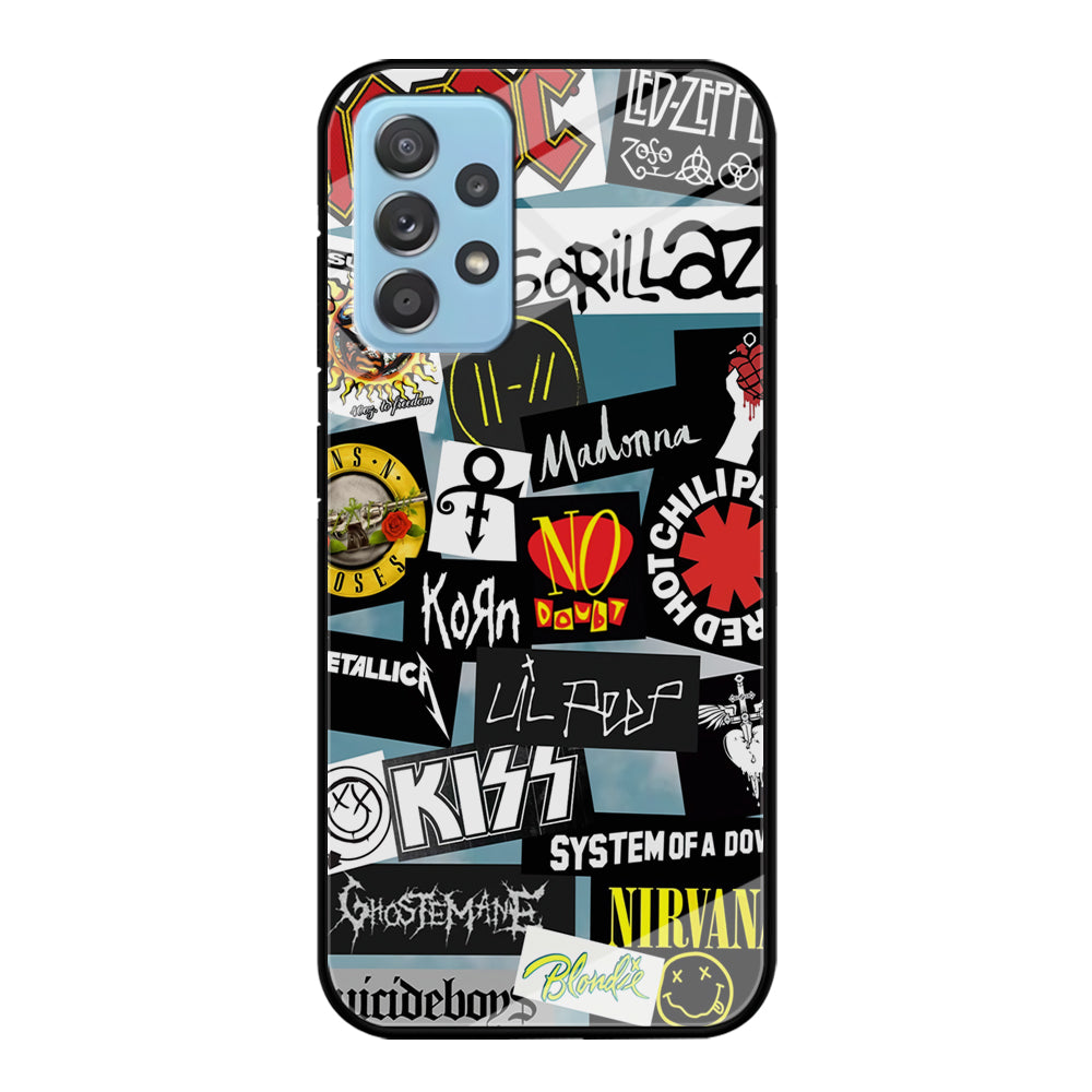 Rock's Band Famous Label Samsung Galaxy A52 Case