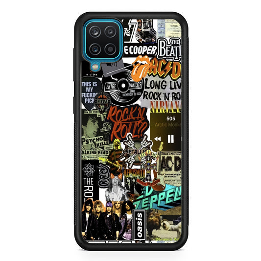 Rock's Band Historical Touch Collage Samsung Galaxy A12 Case