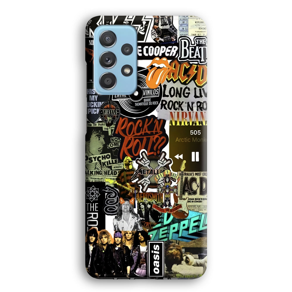 Rock's Band Historical Touch Collage Samsung Galaxy A52 Case
