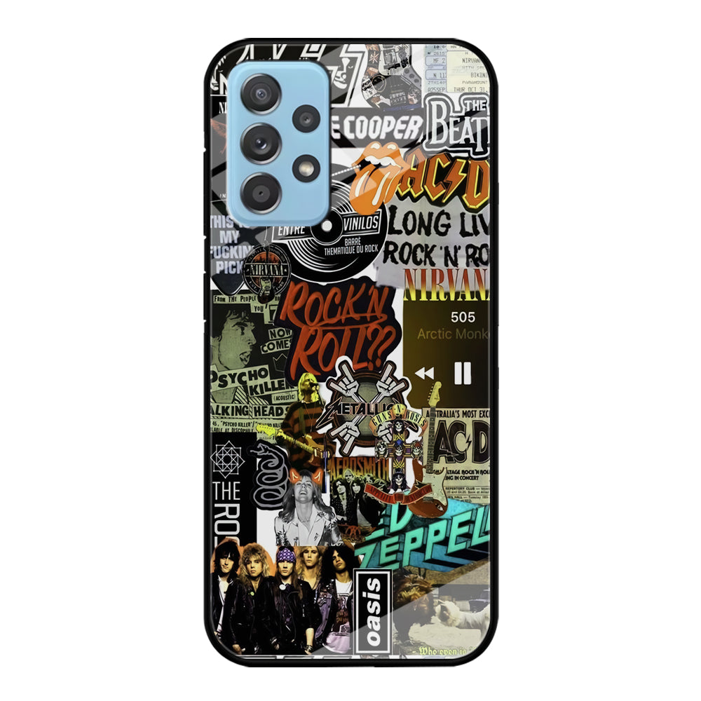 Rock's Band Historical Touch Collage Samsung Galaxy A52 Case
