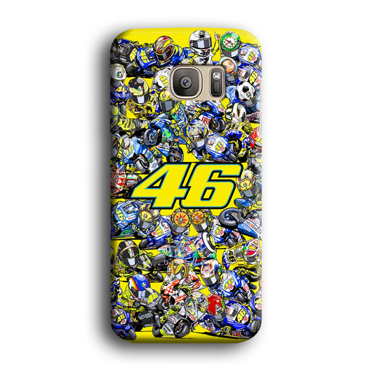Rossi Voyage of Living Legend Samsung Galaxy S7 Edge 3D Case