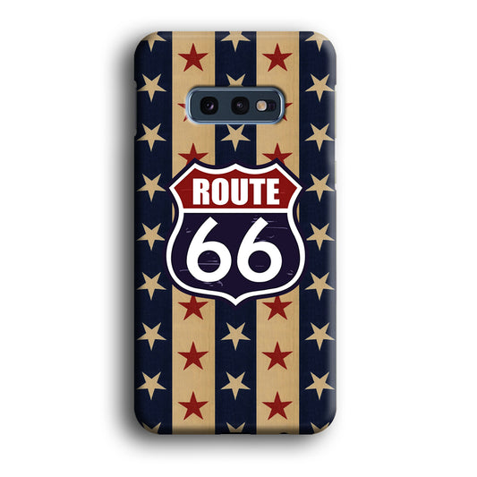 Route 66 Emblem Logo Samsung Galaxy S10E 3D Case