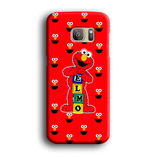 Sesame Street Elmo Stand in Red Samsung Galaxy S7 Edge 3D Case