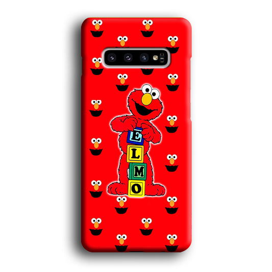 Sesame Street Elmo Stand in Red Samsung Galaxy S10E 3D Case