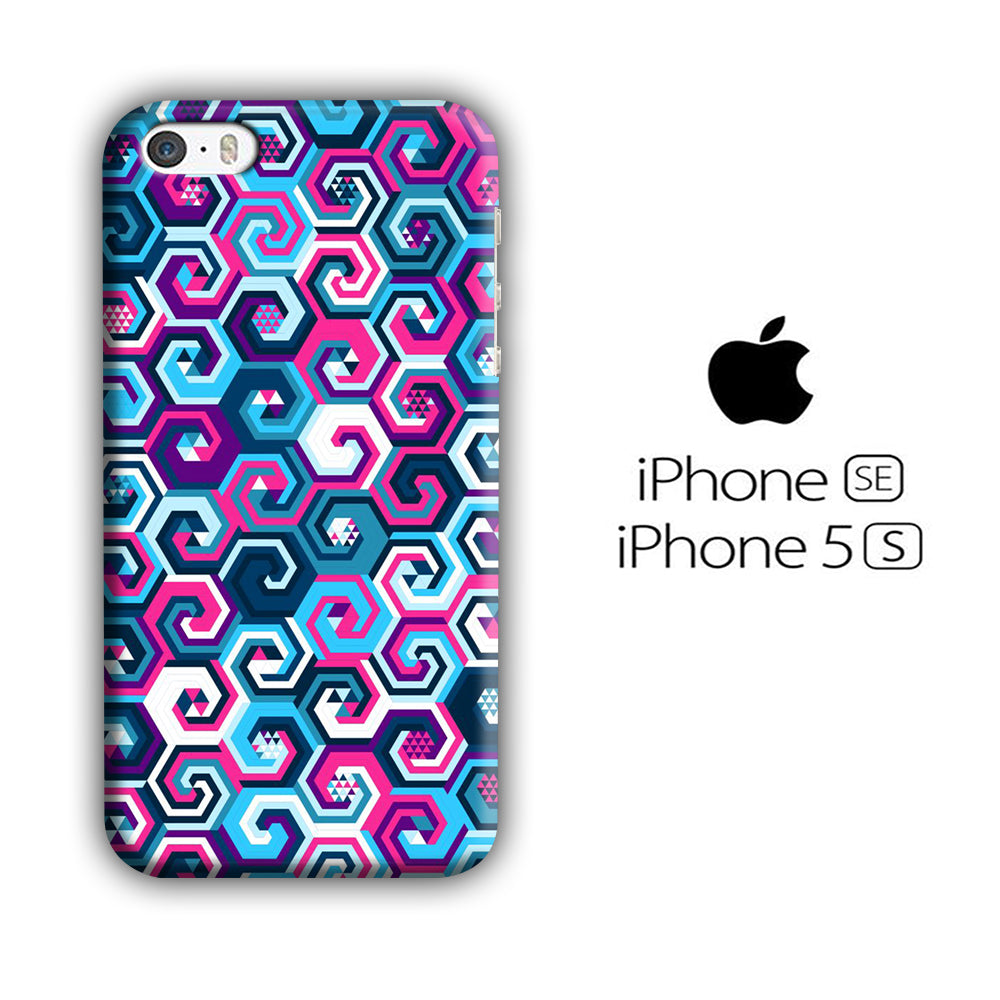 Shape of Hexagon Spiral iPhone 5 | 5s 3D Case