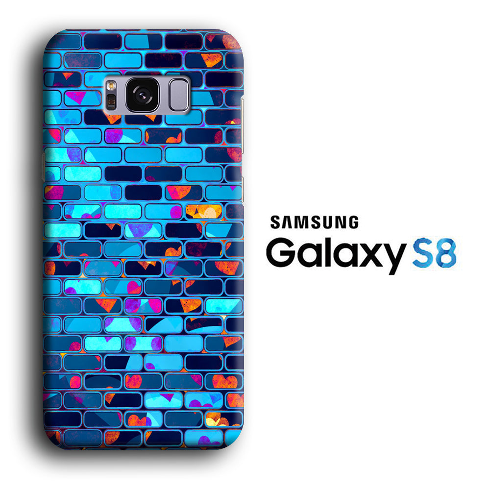 Shape of Square Neon Walls Samsung Galaxy S8 3D Case