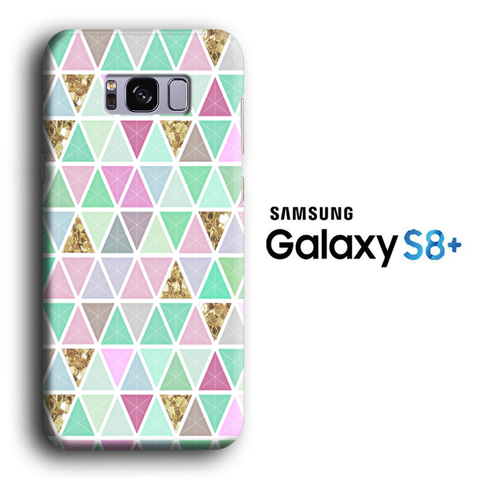 Shape of Triangle Soft Color Samsung Galaxy S8 Plus 3D Case