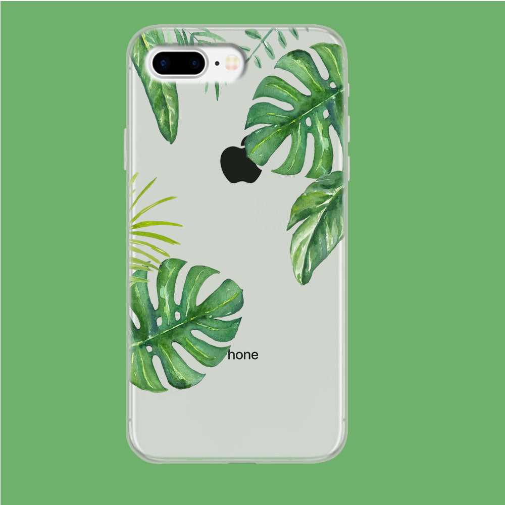 Simple Leaves iPhone 8 Plus Clear Case