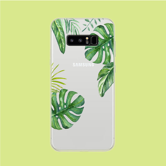 Simple Leaves Samsung Galaxy Note 8 Clear Case