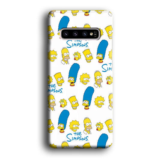 Simpsons Family Victory Samsung Galaxy S10 3D Case