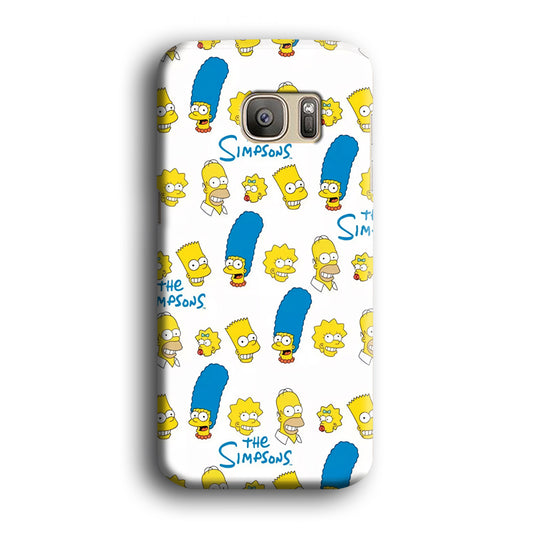 Simpsons Family Victory Samsung Galaxy S7 3D Case