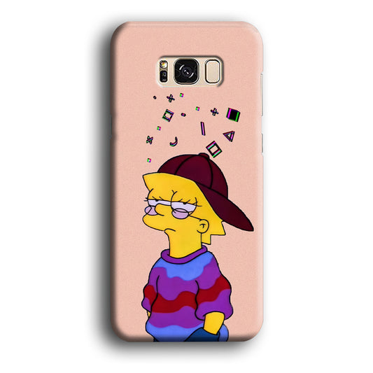 Simpsons Lisa Illusion Samsung Galaxy S8 3D Case