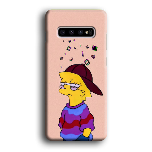 Simpsons Lisa Illusion Samsung Galaxy S10 3D Case