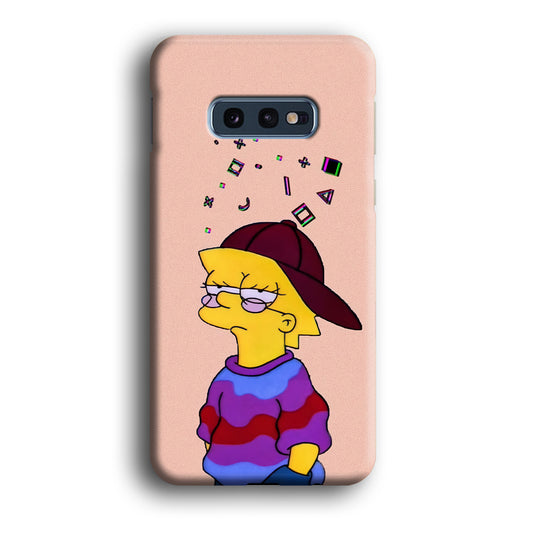 Simpsons Lisa Illusion Samsung Galaxy S10 Plus 3D Case