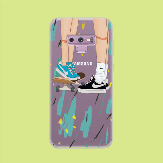 Skate With Love Samsung Galaxy Note 9 Clear Case