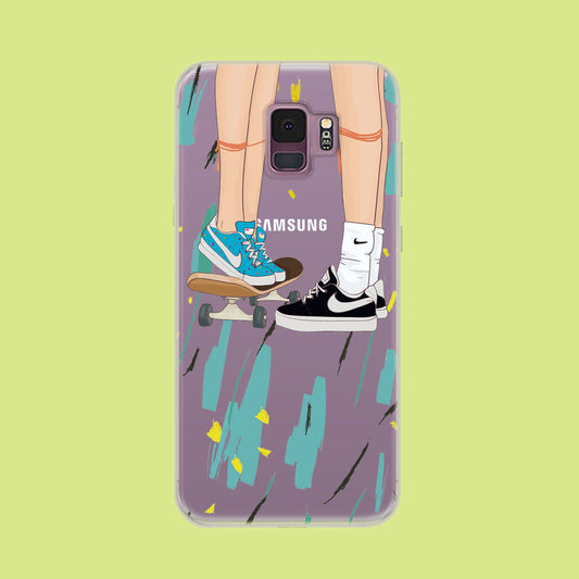 Skate With Love Samsung Galaxy S9 Clear Case