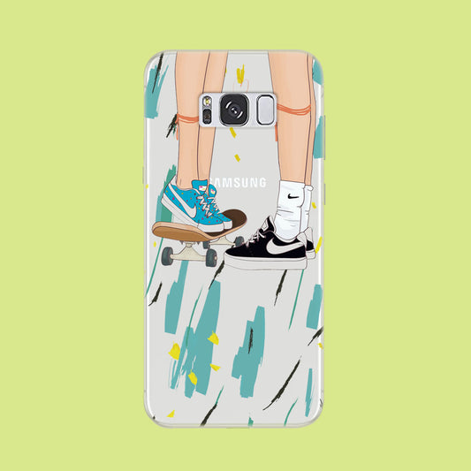 Skate With Love Samsung Galaxy S8 Plus Clear Case