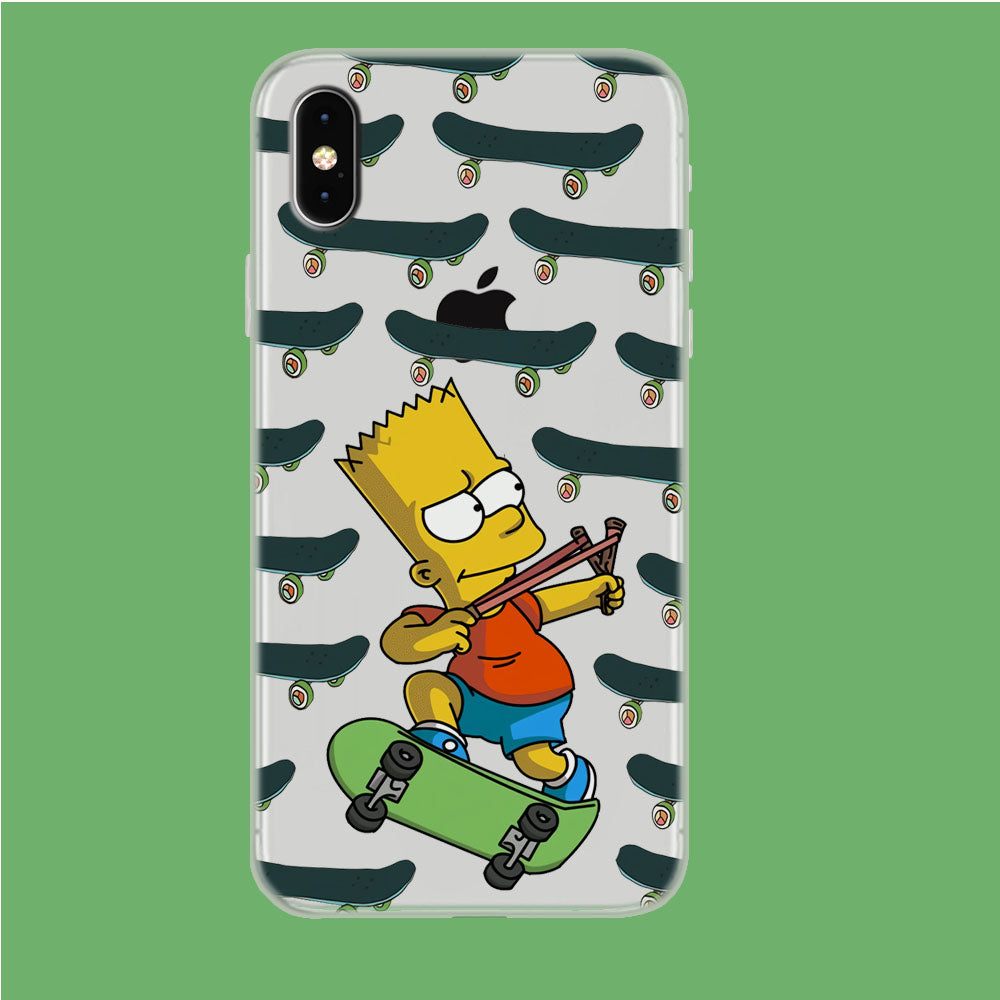 Skate and Bart iPhone Xs Max Clear Case