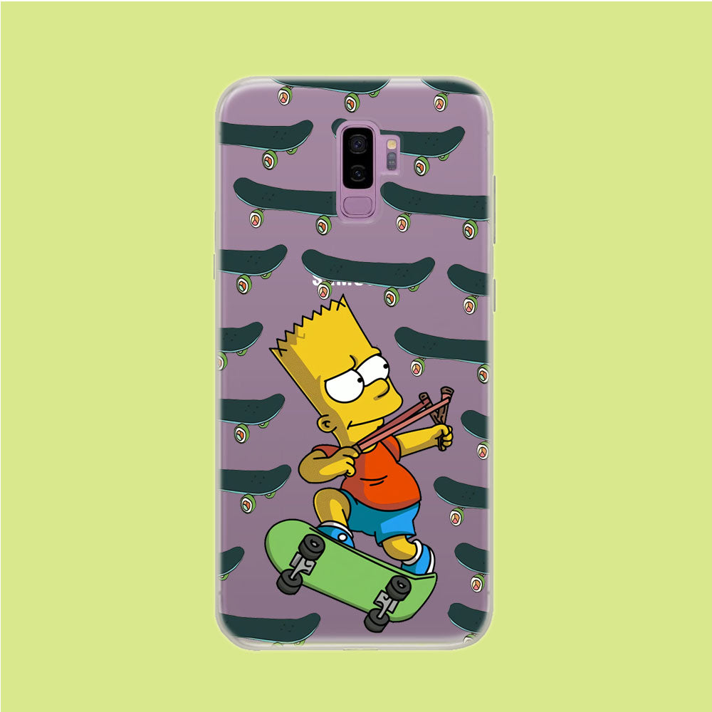 Skate and Bart Samsung Galaxy S9 Plus Clear Case