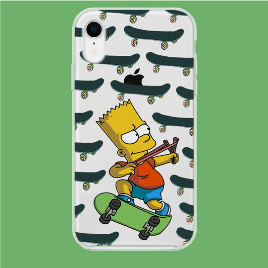Skate and Bart iPhone XR Clear Case