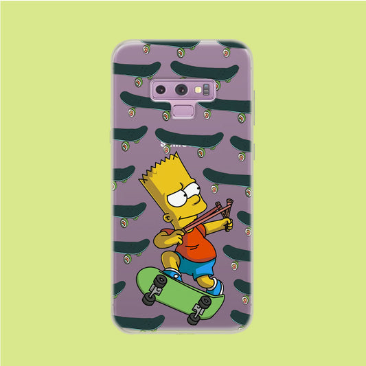 Skate and Bart Samsung Galaxy Note 9 Clear Case