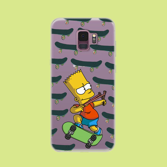 Skate and Bart Samsung Galaxy S9 Clear Case