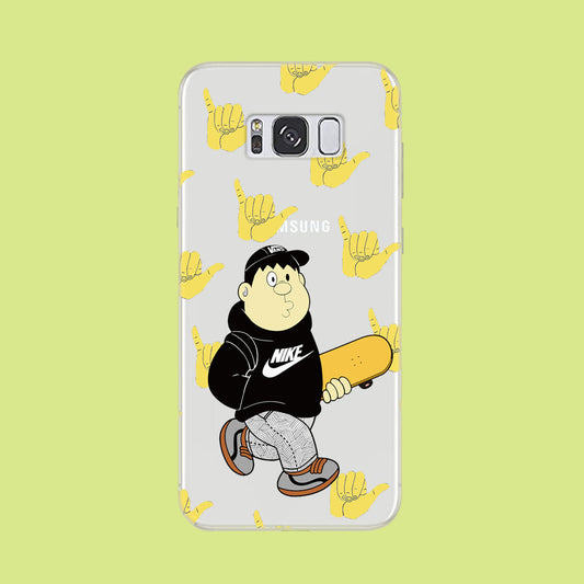 Skate in Takeshi Giant Style Samsung Galaxy S8 Clear Case