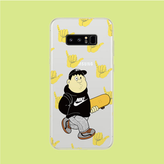 Skate in Takeshi Giant Style Samsung Galaxy Note 8 Clear Case