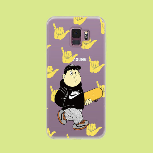 Skate in Takeshi Giant Style Samsung Galaxy S9 Clear Case