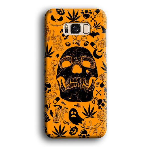 Skull Halloween Collage Samsung Galaxy S8 3D Case