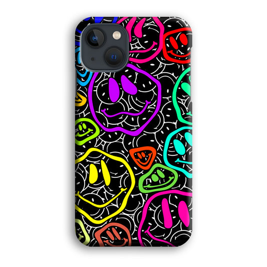 Smiley Abstract Art iPhone 13 3D Case