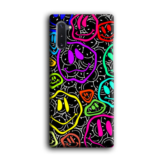 Smiley Abstract Art Samsung Galaxy Note 10 3D Case