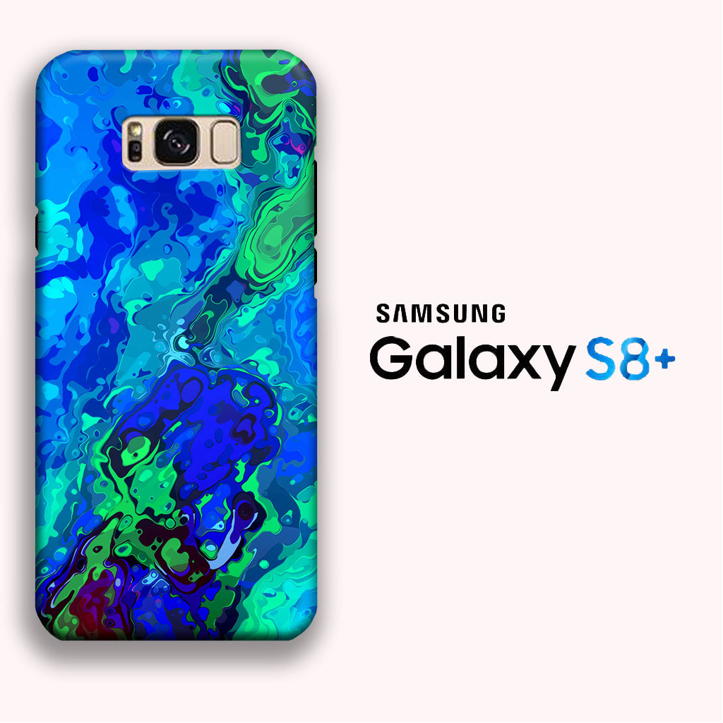 Smoke Blue Green Canvas Dimension Samsung Galaxy S8 Plus 3D Case