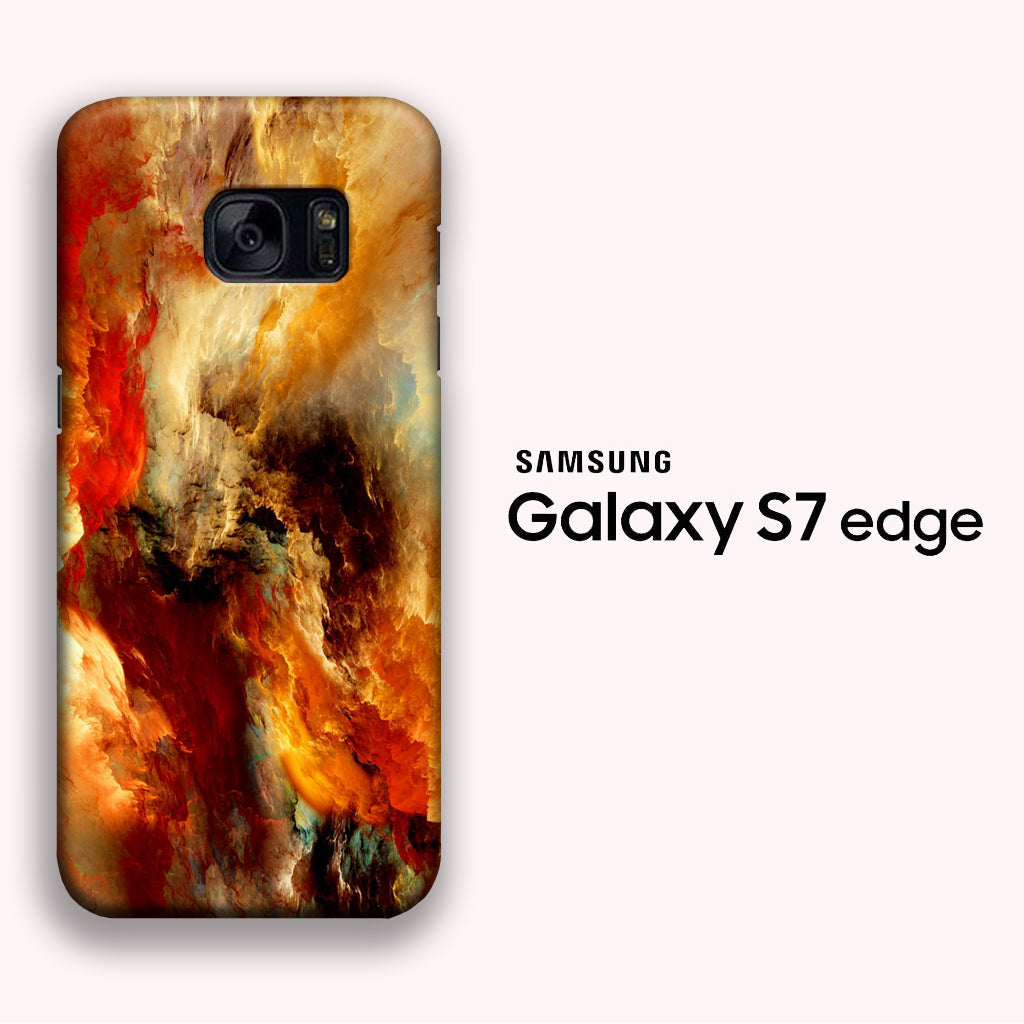 Smoke Red Brown Samsung Galaxy S7 Edge 3D Case