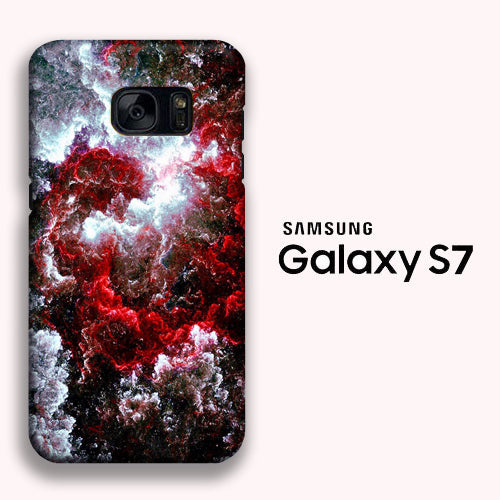 Smoke Red Galaxy Samsung Galaxy S7 3D Case