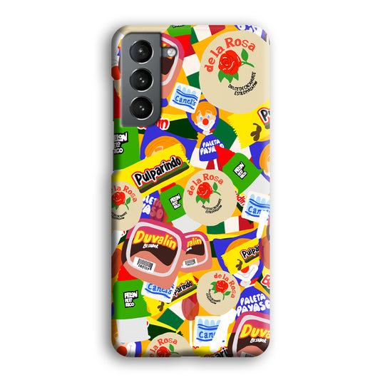 Snack Collection Cartoon Art Samsung Galaxy S21 3D Case