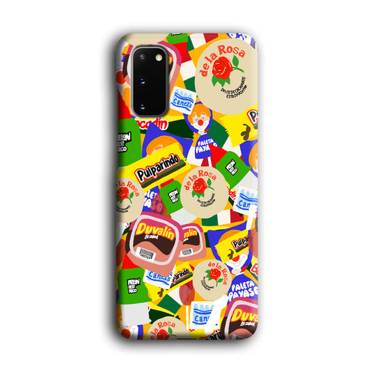 Snack Collection Cartoon Art Samsung Galaxy S20 3D Case
