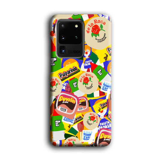 Snack Collection Cartoon Art Samsung Galaxy S20 Ultra 3D Case