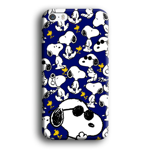 Snoopy Collage in Blue iPhone 5 | 5s 3D Case