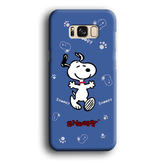 Snoopy Feel in Plesure Samsung Galaxy S8 3D Case