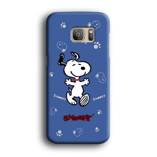 Snoopy Feel in Plesure Samsung Galaxy S7 Edge 3D Case