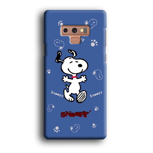 Snoopy Feel in Plesure Samsung Galaxy Note 9 3D Case