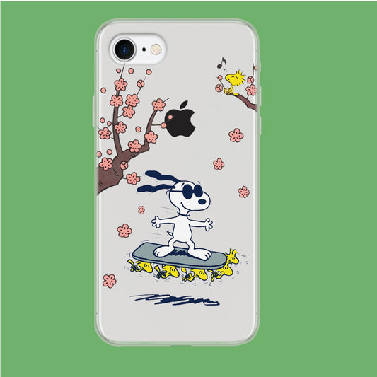 Snoopy Flying Board iPhone 7 Clear Case