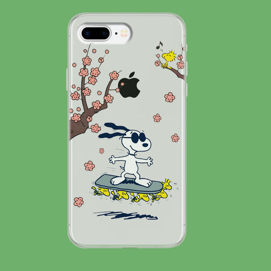 Snoopy Flying Board iPhone 8 Plus Clear Case