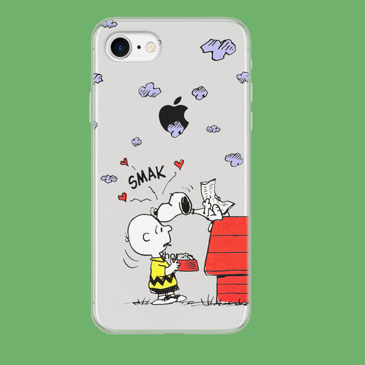 Snoopy Smak Kiss iPhone 7 Clear Case
