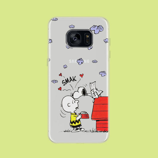 Snoopy Smak Kiss Samsung Galaxy S7 Clear Case
