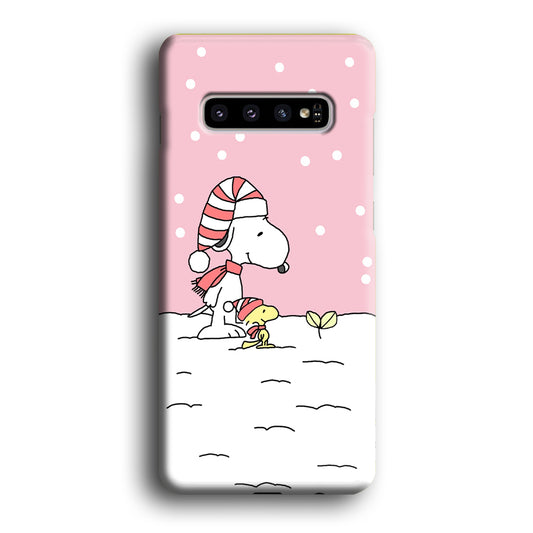 Snoopy Snow Drop Samsung Galaxy S10 3D Case