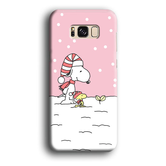 Snoopy Snow Drop Samsung Galaxy S8 3D Case