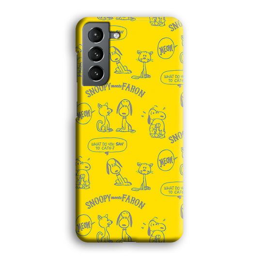 Snoopy and Faroon Samsung Galaxy S21 Plus 3D Case